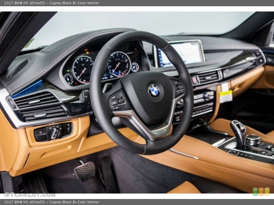 Cognac/Black Bi-Color Interior Dashboard for the 2017 BMW X6 xDrive35i #117435042