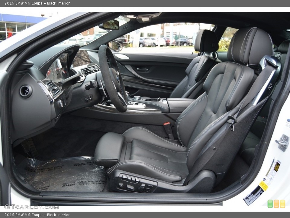 Black Interior Front Seat for the 2016 BMW M6 Coupe #117442515