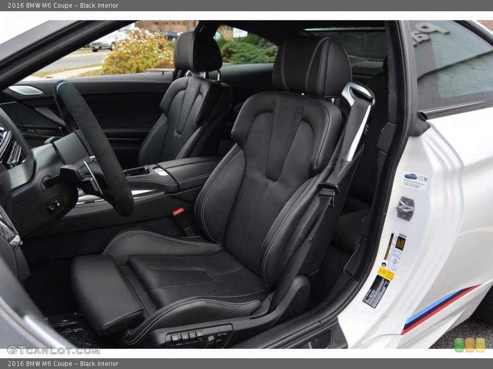 Black Interior Front Seat for the 2016 BMW M6 Coupe #117442566