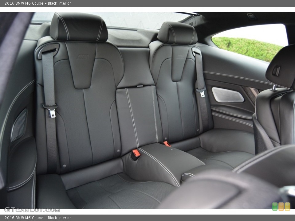 Black Interior Rear Seat for the 2016 BMW M6 Coupe #117442875