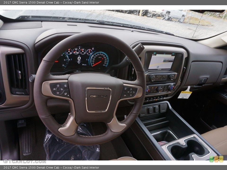 Cocoa/­Dark Sand Interior Dashboard for the 2017 GMC Sierra 1500 Denali Crew Cab #117443535