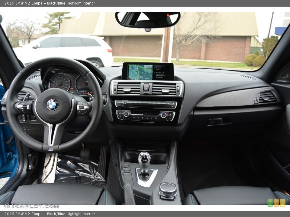 Black/Blue Highlight Interior Dashboard for the 2016 BMW M2 Coupe #117445908