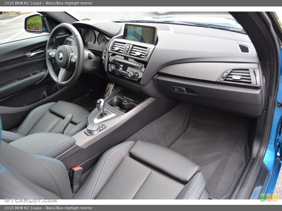 Black/Blue Highlight Interior Dashboard for the 2016 BMW M2 Coupe #117446154