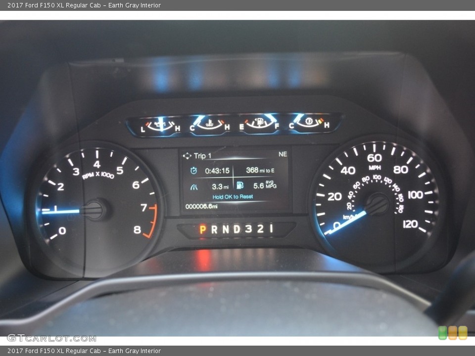 Earth Gray Interior Gauges for the 2017 Ford F150 XL Regular Cab #117447090