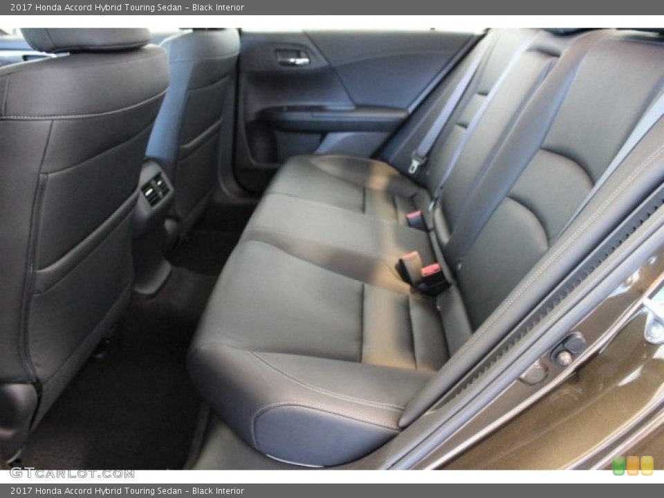 Black Interior Rear Seat for the 2017 Honda Accord Hybrid Touring Sedan #117456567
