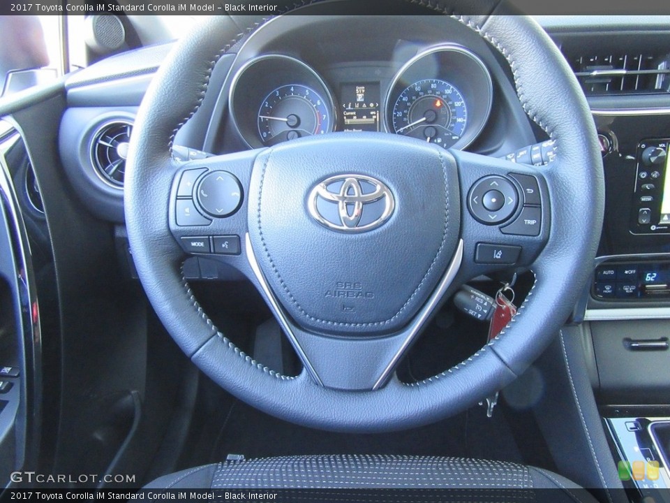 Black Interior Steering Wheel for the 2017 Toyota Corolla iM  #117460757