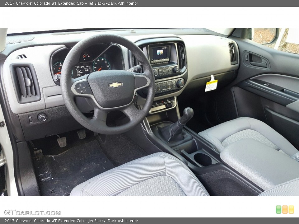 Jet Black/­Dark Ash Interior Photo for the 2017 Chevrolet Colorado WT Extended Cab #117461936