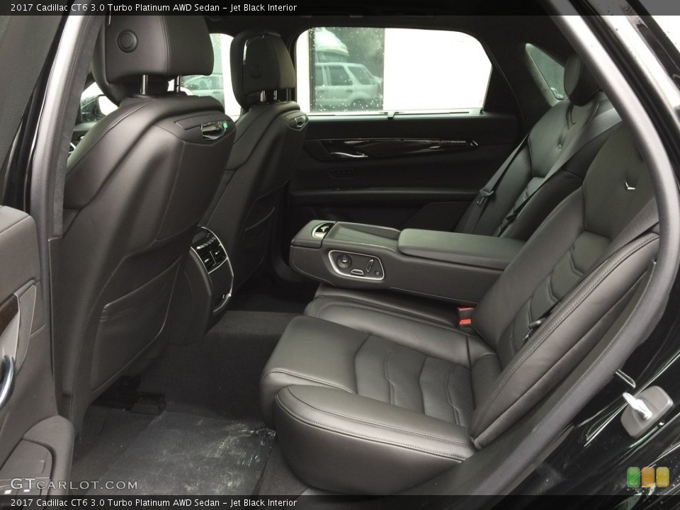 Jet Black Interior Rear Seat for the 2017 Cadillac CT6 3.0 Turbo Platinum AWD Sedan #117463121