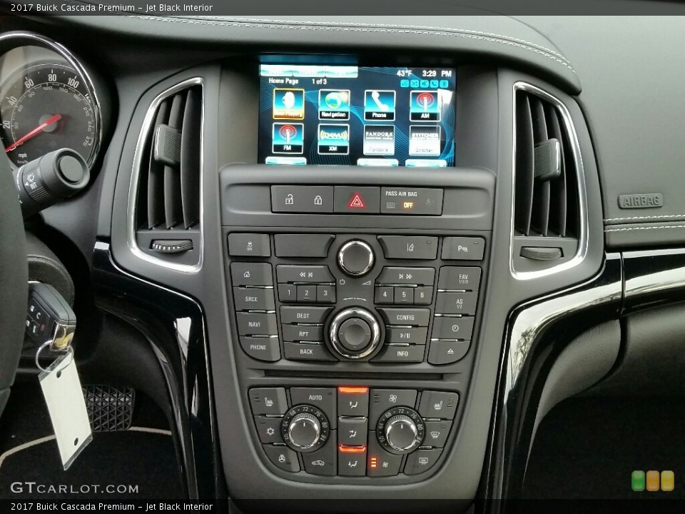Jet Black Interior Controls for the 2017 Buick Cascada Premium #117468974