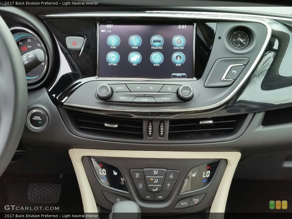 Light Neutral Interior Controls for the 2017 Buick Envision Preferred #117469316