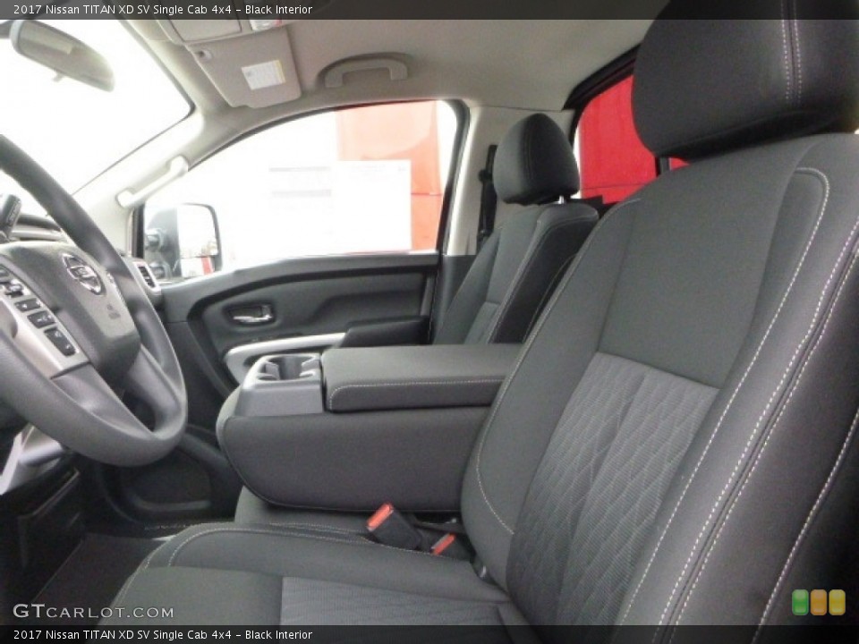 Black Interior Front Seat for the 2017 Nissan TITAN XD SV Single Cab 4x4 #117473561