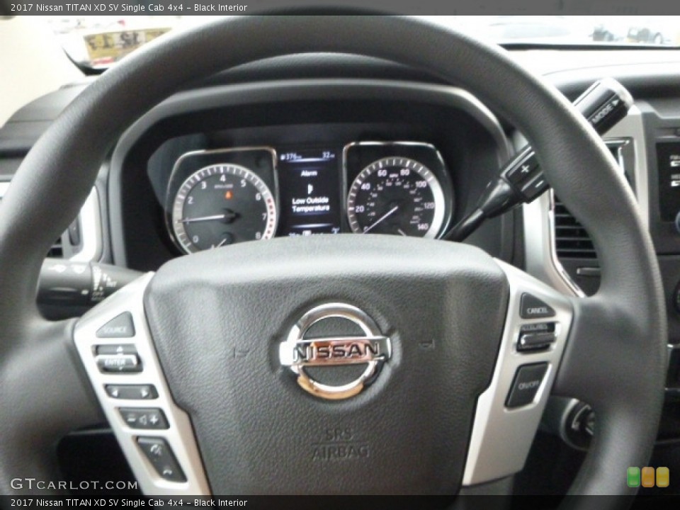 Black Interior Steering Wheel for the 2017 Nissan TITAN XD SV Single Cab 4x4 #117473648