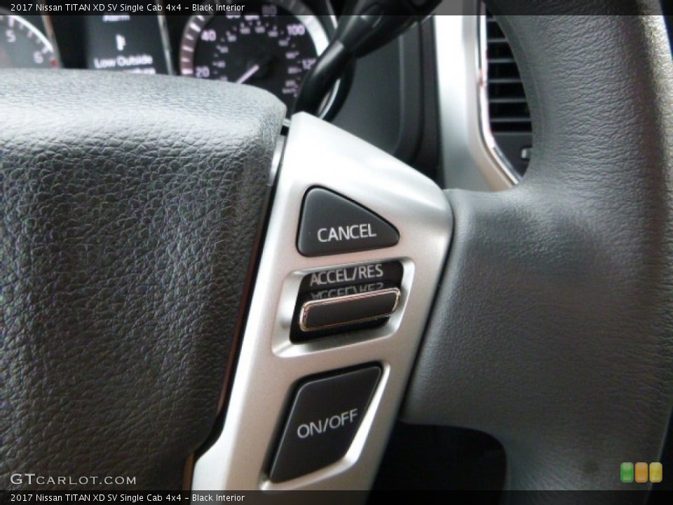 Black Interior Controls for the 2017 Nissan TITAN XD SV Single Cab 4x4 #117473672