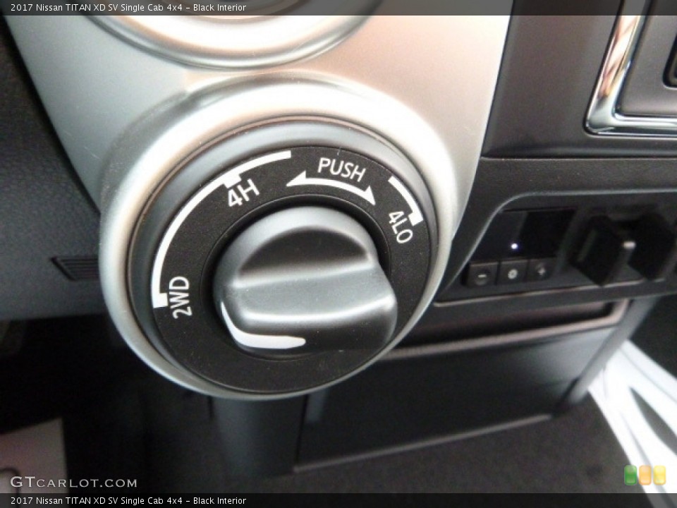 Black Interior Controls for the 2017 Nissan TITAN XD SV Single Cab 4x4 #117473753