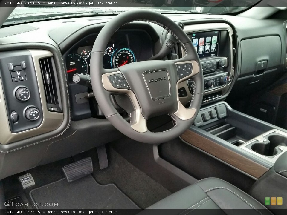 Jet Black Interior Photo for the 2017 GMC Sierra 1500 Denali Crew Cab 4WD #117474206