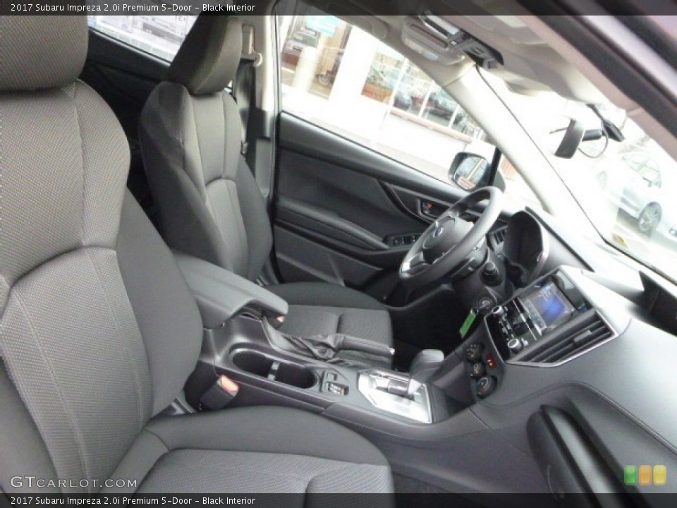 Black Interior Photo for the 2017 Subaru Impreza 2.0i Premium 5-Door #117476747