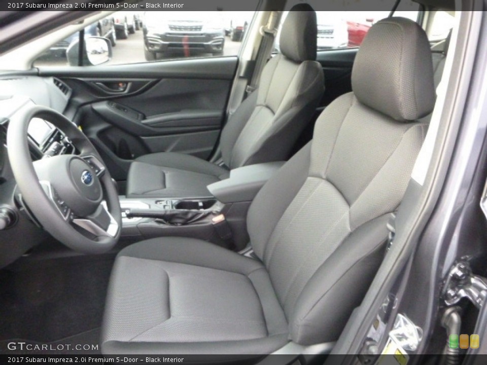 Black Interior Photo for the 2017 Subaru Impreza 2.0i Premium 5-Door #117476954