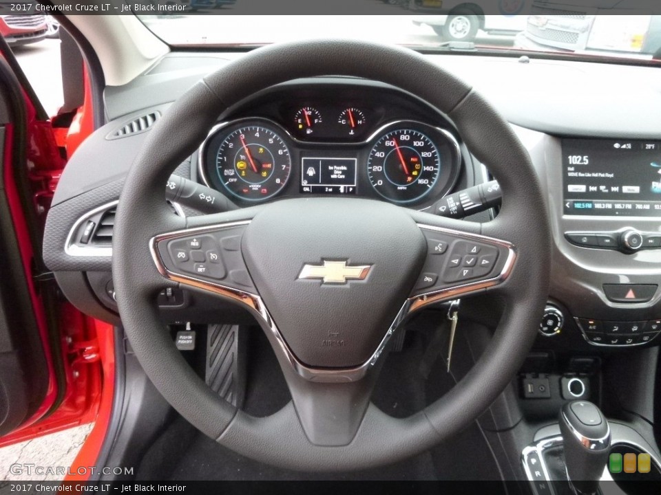 Jet Black Interior Steering Wheel for the 2017 Chevrolet Cruze LT #117480638
