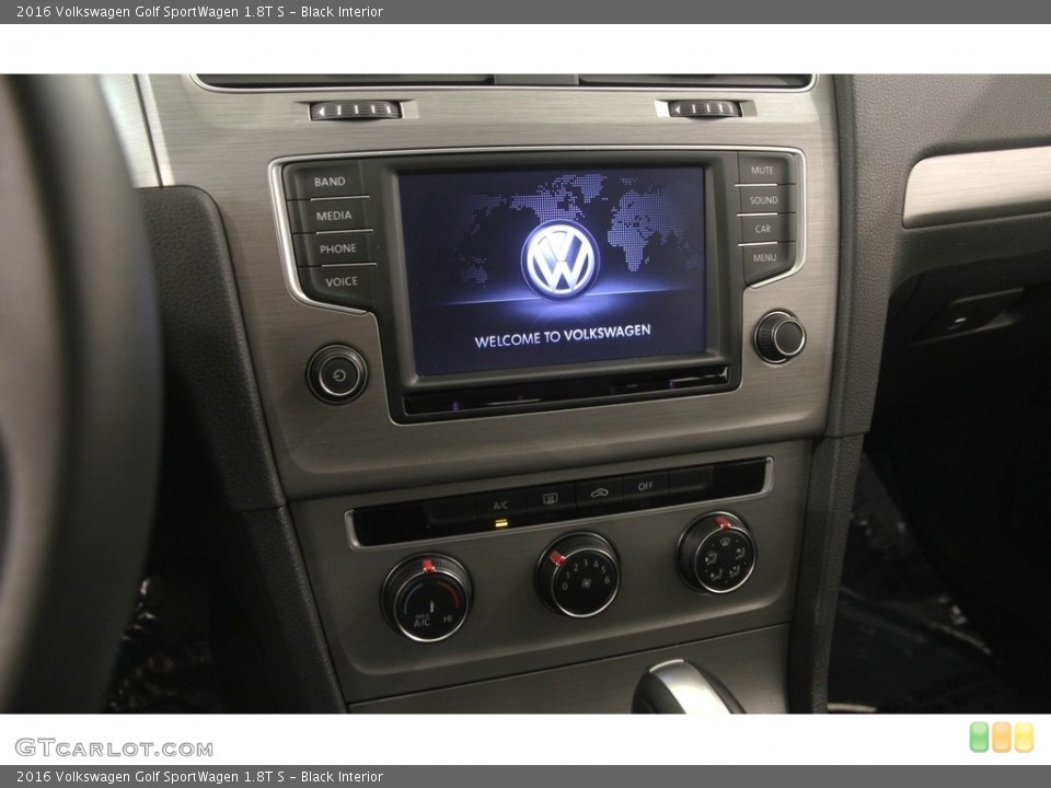 Black Interior Controls for the 2016 Volkswagen Golf SportWagen 1.8T S #117484400