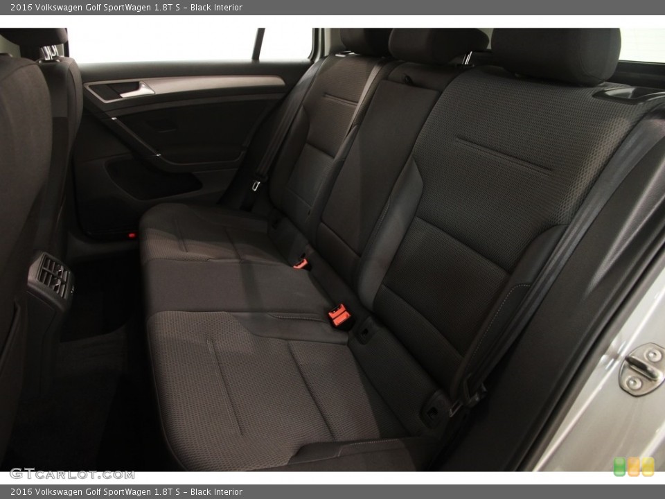 Black Interior Rear Seat for the 2016 Volkswagen Golf SportWagen 1.8T S #117484521