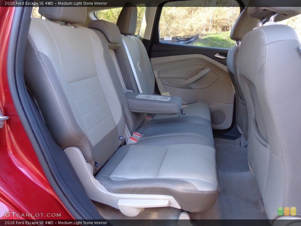 Medium Light Stone Interior Rear Seat for the 2016 Ford Escape SE 4WD #117485228