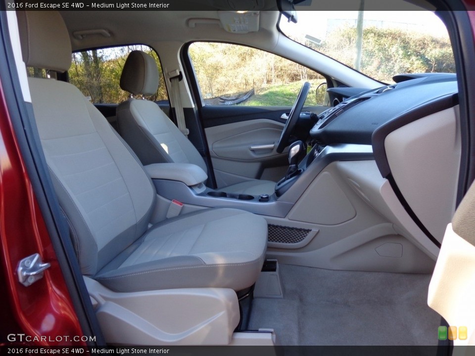 Medium Light Stone Interior Front Seat for the 2016 Ford Escape SE 4WD #117485252