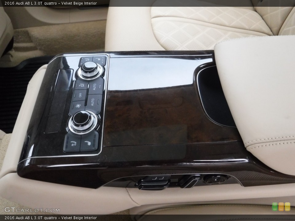 Velvet Beige Interior Controls for the 2016 Audi A8 L 3.0T quattro #117487436