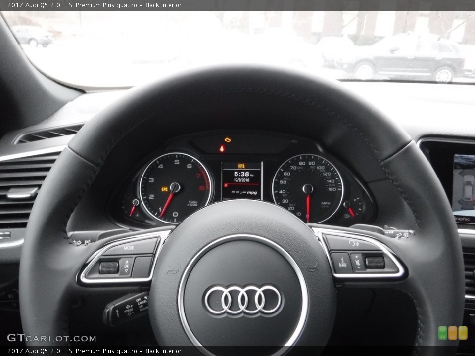 Black Interior Steering Wheel for the 2017 Audi Q5 2.0 TFSI Premium Plus quattro #117488864