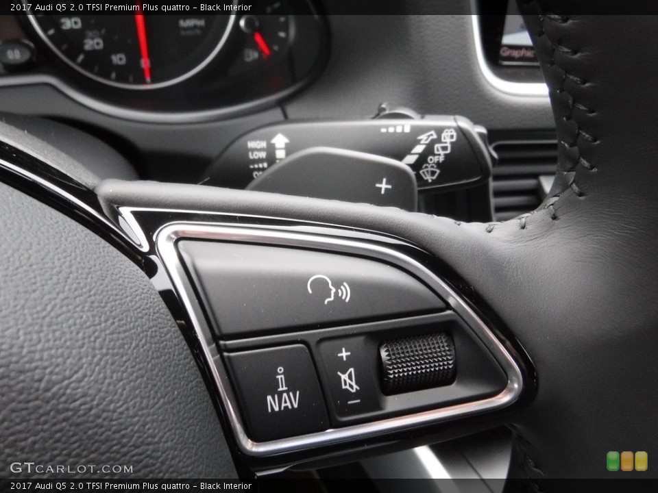 Black Interior Controls for the 2017 Audi Q5 2.0 TFSI Premium Plus quattro #117488885