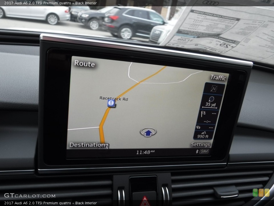 Black Interior Navigation for the 2017 Audi A6 2.0 TFSI Premium quattro #117489458