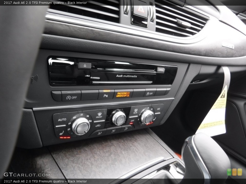 Black Interior Controls for the 2017 Audi A6 2.0 TFSI Premium quattro #117489494