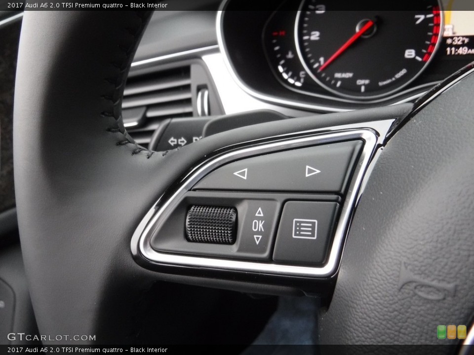 Black Interior Controls for the 2017 Audi A6 2.0 TFSI Premium quattro #117489596