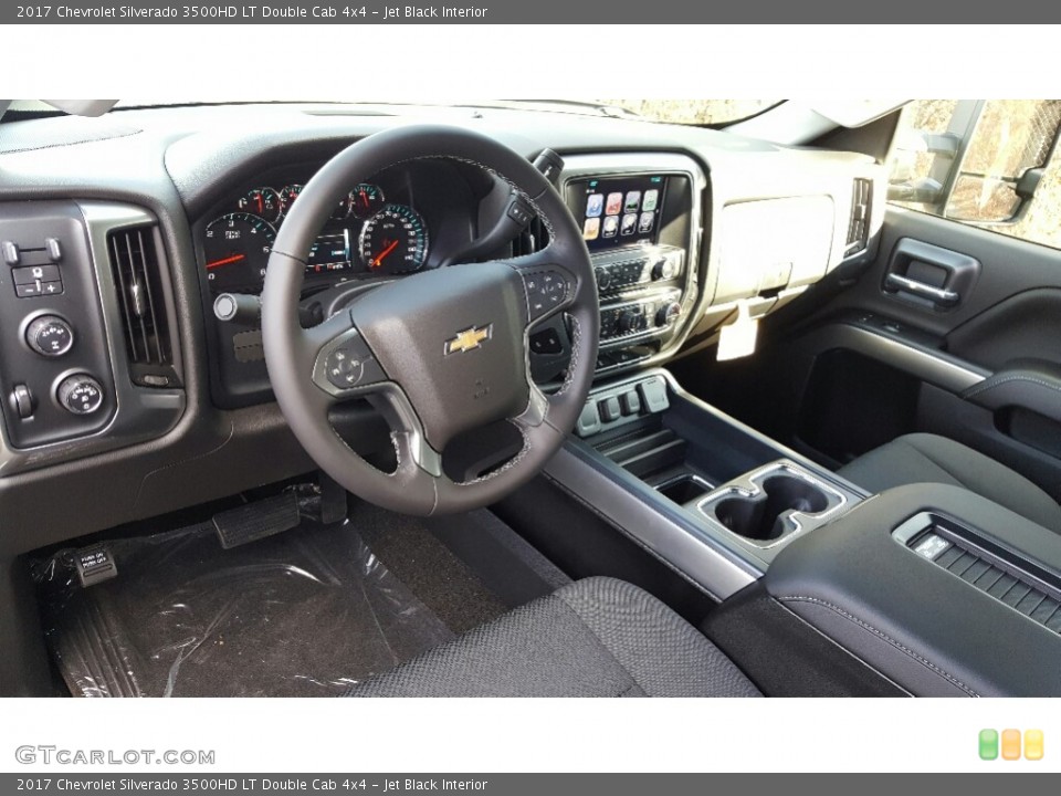 Jet Black Interior Photo for the 2017 Chevrolet Silverado 3500HD LT Double Cab 4x4 #117493112
