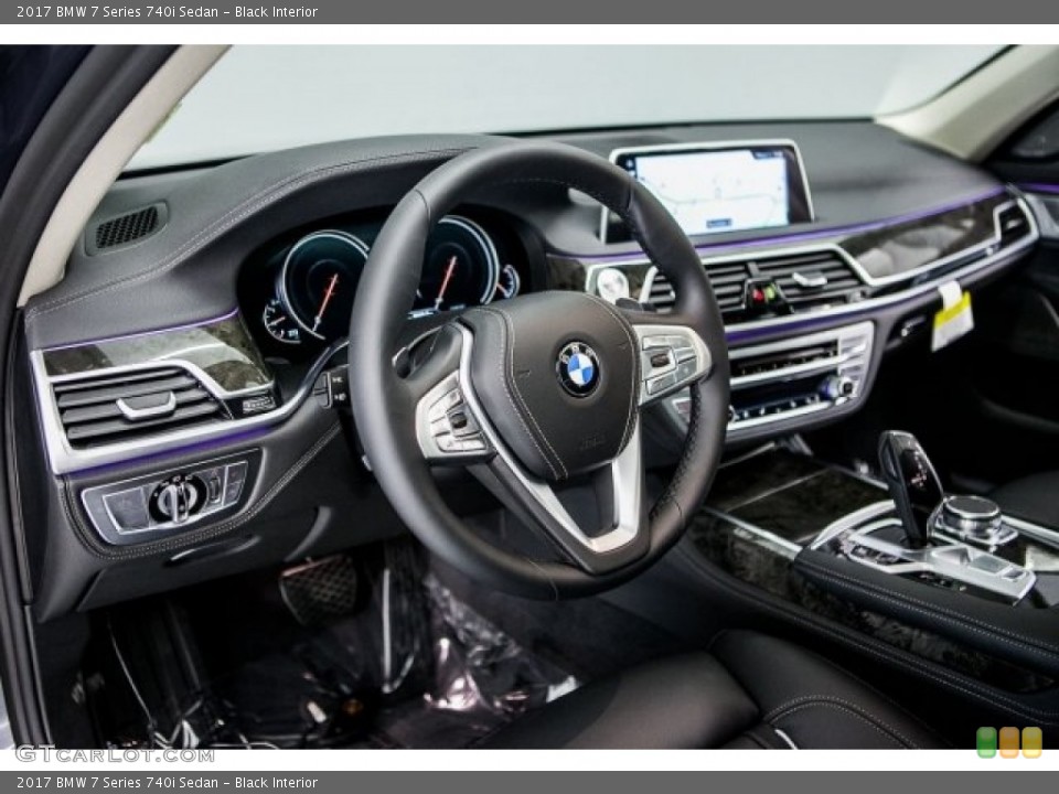 Black Interior Dashboard for the 2017 BMW 7 Series 740i Sedan #117500134