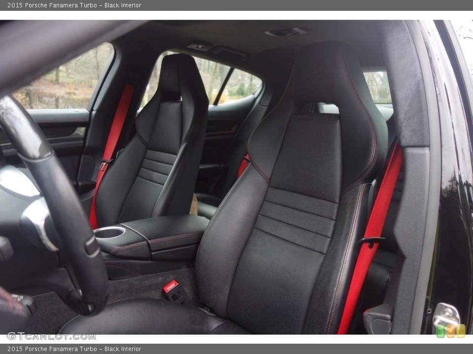 Black Interior Front Seat for the 2015 Porsche Panamera Turbo #117500779