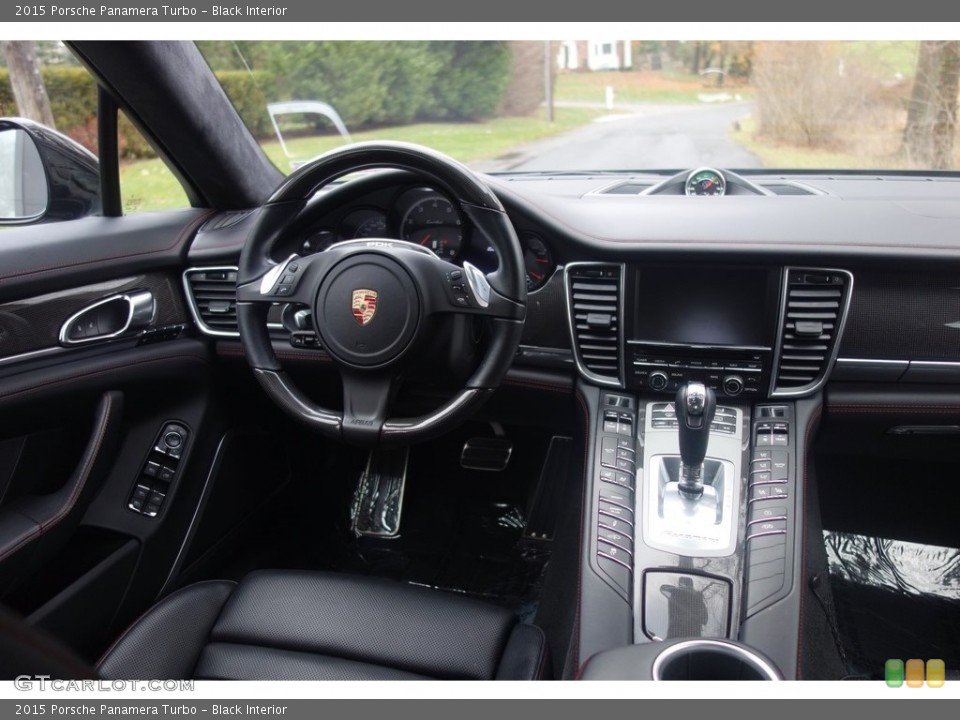 Black Interior Dashboard for the 2015 Porsche Panamera Turbo #117500795