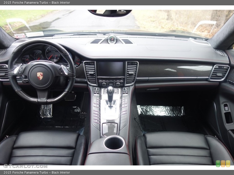 Black Interior Dashboard for the 2015 Porsche Panamera Turbo #117500809