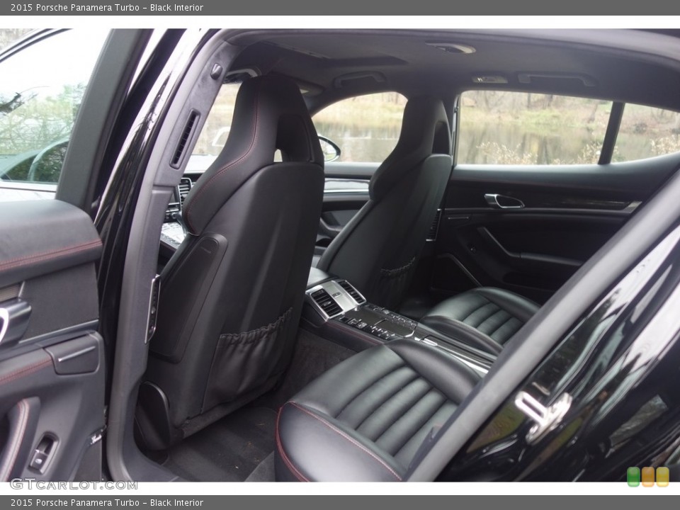 Black Interior Rear Seat for the 2015 Porsche Panamera Turbo #117500848