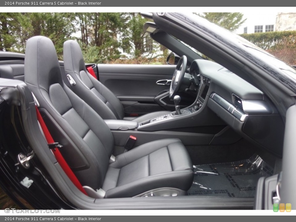 Black Interior Front Seat for the 2014 Porsche 911 Carrera S Cabriolet #117501316
