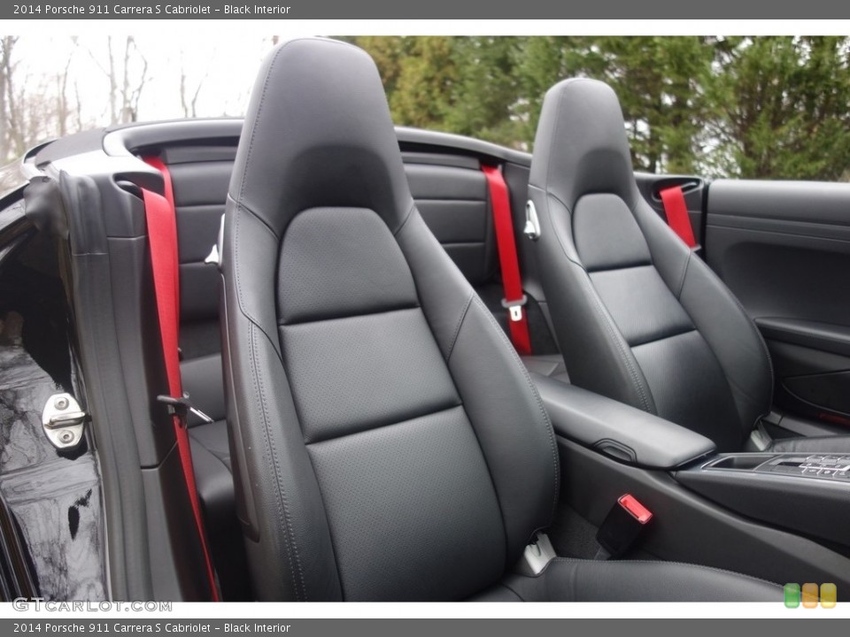 Black Interior Front Seat for the 2014 Porsche 911 Carrera S Cabriolet #117501328