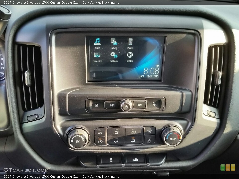 Dark Ash/Jet Black Interior Controls for the 2017 Chevrolet Silverado 1500 Custom Double Cab #117503740