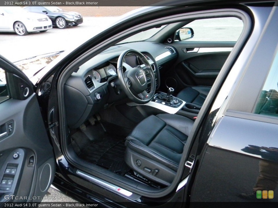 Black/Black Interior Front Seat for the 2012 Audi S4 3.0T quattro Sedan #117510196