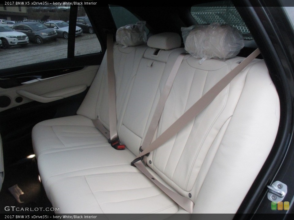 Ivory White/Black Interior Rear Seat for the 2017 BMW X5 xDrive35i #117511747