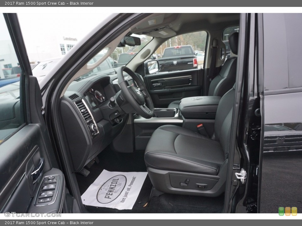 Black Interior Photo for the 2017 Ram 1500 Sport Crew Cab #117512530