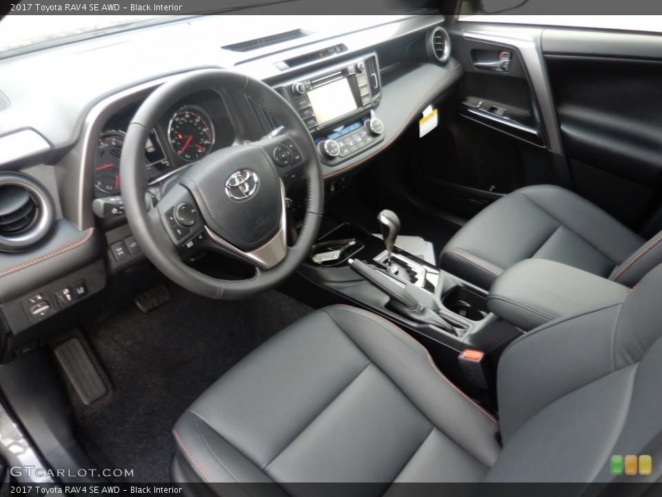 Black Interior Front Seat for the 2017 Toyota RAV4 SE AWD #117512683