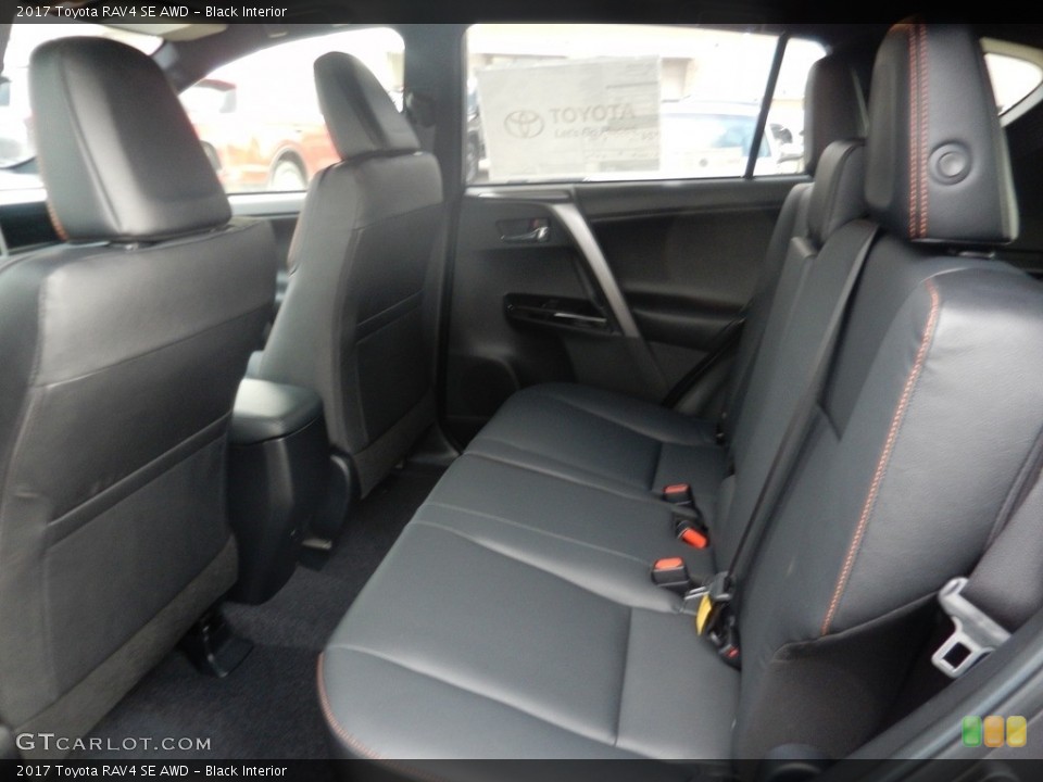 Black Interior Rear Seat for the 2017 Toyota RAV4 SE AWD #117512698