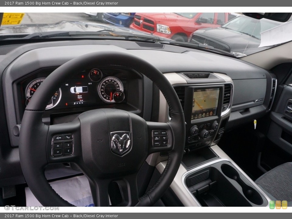 Black/Diesel Gray Interior Dashboard for the 2017 Ram 1500 Big Horn Crew Cab #117513550