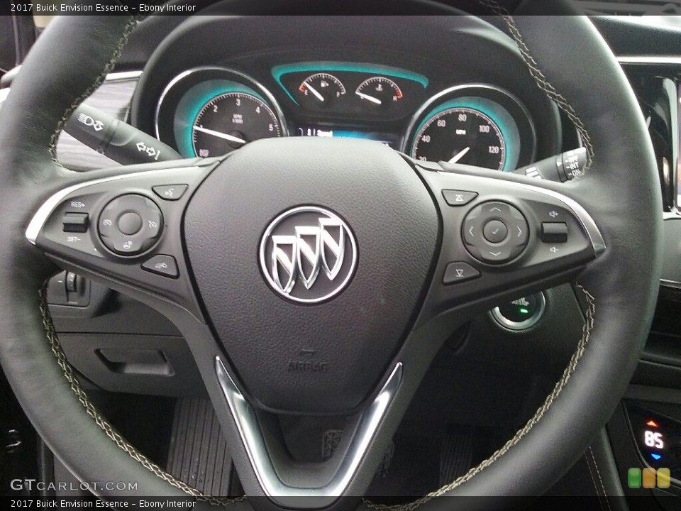 Ebony Interior Steering Wheel for the 2017 Buick Envision Essence #117514783