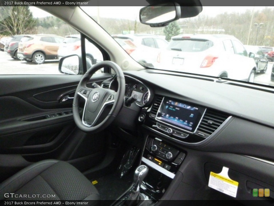 Ebony Interior Dashboard for the 2017 Buick Encore Preferred AWD #117518110