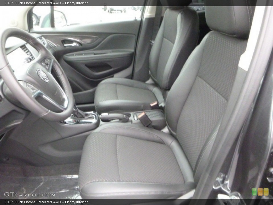 Ebony Interior Front Seat for the 2017 Buick Encore Preferred AWD #117518176